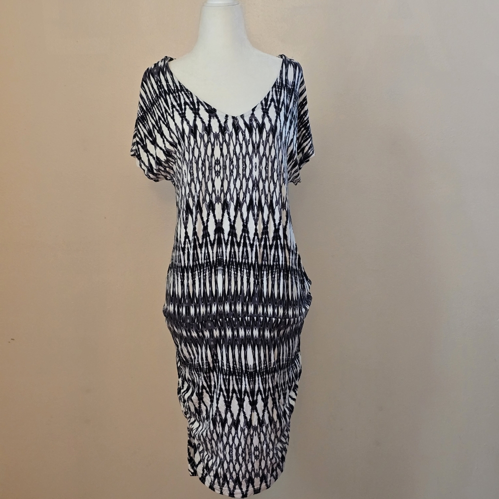 iJeans By Buffalo Women's Medium Black and White Bodycon Dress